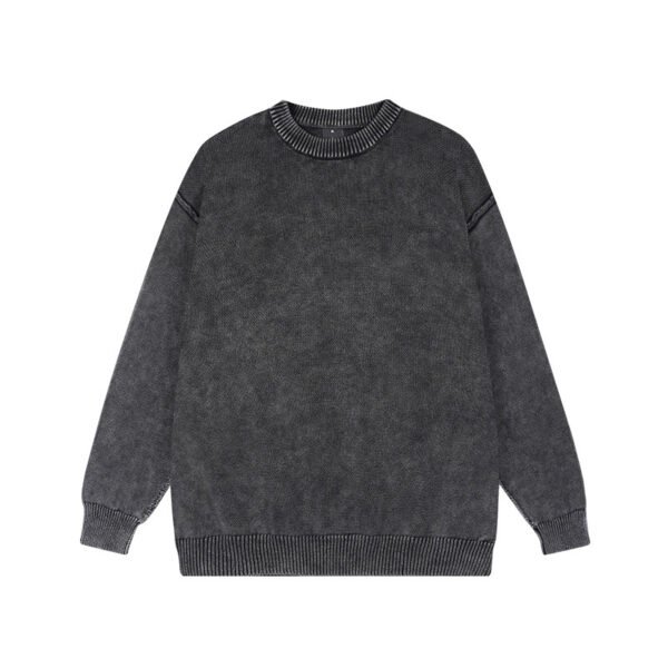 Custom Washed Vintage Oversized Crewneck Sweater - Style DDBB65 - product detail view 2 Custom Washed Vintage Oversized Crewneck Sweater - Style DDBB65 - product detail view 2