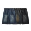 Custom Washed Wide-Leg Capri Denim Jeans - Style 555755 - product detail view 6 Custom Washed Wide-Leg Capri Denim Jeans - Style 555755 - product detail view 6