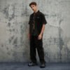 Custom Washed Workwear Cargo Shorts - Style 841538 - product detail view 4
