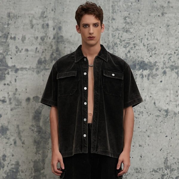 Custom Washed Workwear Cargo Shorts - Style 841538 - product detail view 6