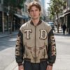 Custom Western Cow Skull Varsity Jacket 555D - Style 555D21 - product detail view 4 Custom Western Cow Skull Varsity Jacket 555D - Style 555D21 - product detail view 4