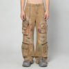 Custom Vintage Wide-Leg Paint-Splatter Cargo Jeans - Style E44090 - product detail view 3