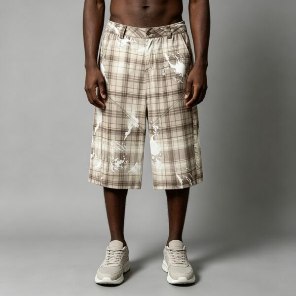 Custom Wide-Leg Plaid Capri Pants | - Style 14C69B - product detail view 9 Custom Wide-Leg Plaid Capri Pants | - Style 14C69B - product detail view 9