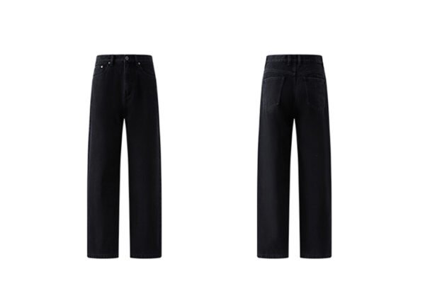 Custom Dark-Wash Wide Straight-Leg Jeans - Style 512749 - product detail view 6 Custom Dark-Wash Wide Straight-Leg Jeans - Style 512749 - product detail view 6