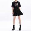 Custom Women's Cat Graphic Contrast-Cuff T-Shirt - Style E04A37 - product detail view 4
