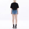 Custom Women's Cat Graphic Contrast-Cuff T-Shirt - Style E04A37 - product detail view 5