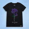 Custom Women's Barbed Rose Graphic T-Shirt - Style D5952E