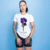 Custom Women's Barbed Rose Graphic T-Shirt - Style D5952E - product detail view 4
