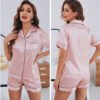 Custom Women's Short-Sleeve Pajama Set 2349 - Style 13C7C9 - product detail view 10