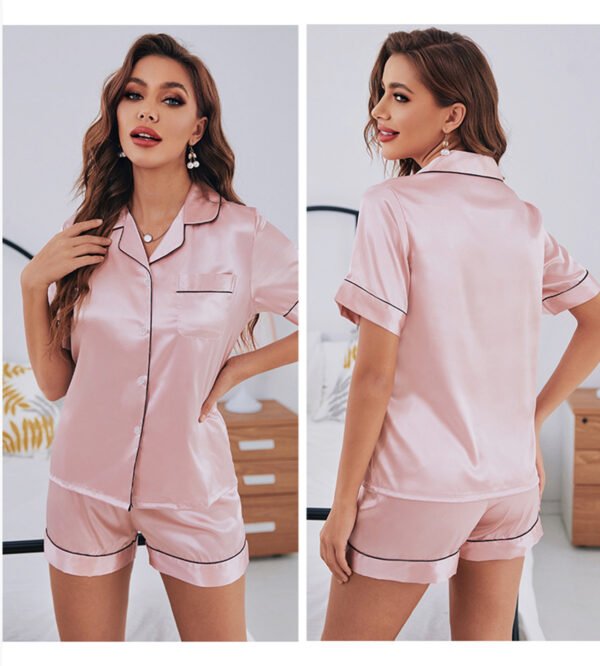 Custom Women's Short-Sleeve Pajama Set 2349 - Style 13C7C9 - product detail view 10