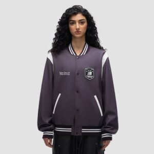 Custom Women's Contrast Varsity Bomber Jacket - VW-DE6C - Style DE6C50