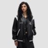 Custom Women's Contrast Varsity Jacket - Style D038F7 Custom Women's Contrast Varsity Jacket - Style D038F7