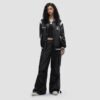 Custom Women's Contrast Varsity Jacket - Style D038F7 - product detail view 4 Custom Women's Contrast Varsity Jacket - Style D038F7 - product detail view 4