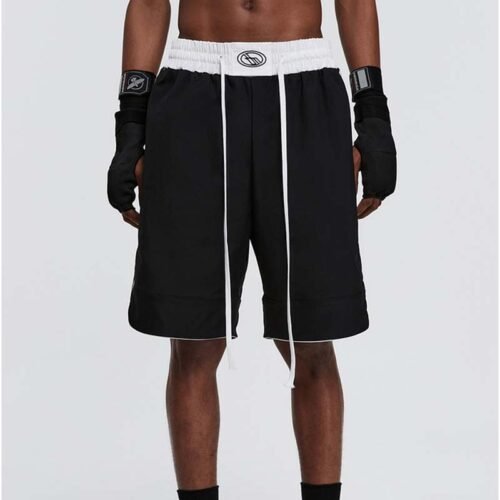 Custom Contrast Waistband Woven Boxer Shorts - Style C994B5
