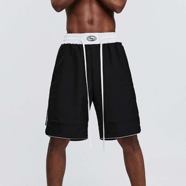 Custom Contrast Waistband Woven Boxer Shorts - Style C994B5 - product detail view 8 Custom Contrast Waistband Woven Boxer Shorts - Style C994B5 - product detail view 8