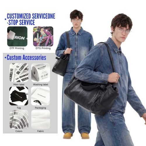 Custom Zip-Front Lapel Denim Jacket 2583 - Style B6BAFF Custom Zip-Front Lapel Denim Jacket 2583 - Style B6BAFF
