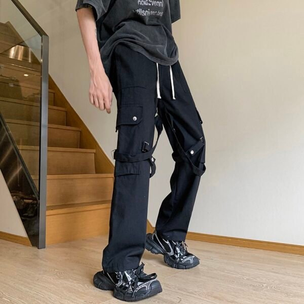 Custom Drawstring Hardware Cargo Pants - Style 541492 - product detail view 4 Custom Drawstring Hardware Cargo Pants - Style 541492 - product detail view 4