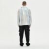 Custom Iridescent Textured Panel-Print Streetwear Jacket - Style 4B9BE8 - product detail view 3