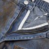 Custom Contained Raw-Edge Denim Shorts - Style D32EC5 - product detail view 2
