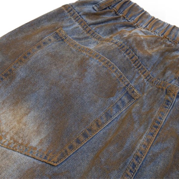 Custom Contained Raw-Edge Denim Shorts - Style D32EC5 - product detail view 5