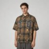 Custom Vintage Plaid Spray-Dyed Embroidered Shirt - Style 56FC14 - product detail view 4 Custom Vintage Plaid Spray-Dyed Embroidered Shirt - Style 56FC14 - product detail view 4