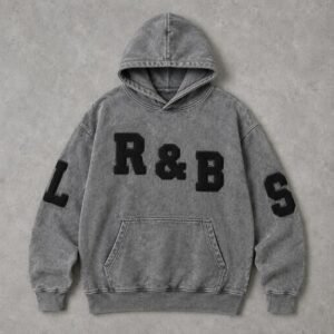 Custom Washed Applique Pullover Hoodie - Style C3B428